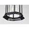 Nuvo Hopkins Outdoor Hanging Lantern 1 Light Matte Black Finish 60/6117 - alternate 3